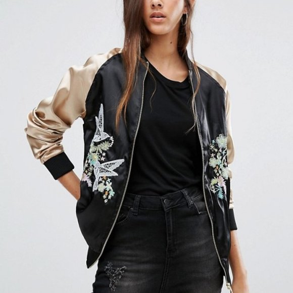 ASOS Jackets & Blazers - Asos Brave Soul Tall Bomber Jacket
